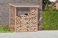Lärche Kaminholzregal  200x75x200cm Kaminholzständer Brennholzregal Außenbereich