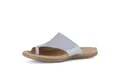 Gabor Damen Flip Flops, Frauen Zehentrenner,wechsel-Fussbett,breit,Hovercraft,atmungs-aktiv,sacchetto,weich,sportlich,Weiss,f,Sky,42 EU / 8 UK