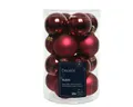 Kaemingk Weihnachtsbaumkugel, Weihnachtskugeln Glas 3,5cm 16 Stück - Ochsenblut