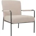 Svita Kyle Loungesessel mit Armlehnen Relaxsessel Loungestuhl Stoffbezug Beige