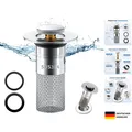 304 Edelstahl Pop Up Abflusssieb, Upgraded Bathroom Sink Plug, Metal Drain Pl...