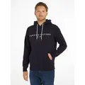 Tommy Hilfiger Kapuzensweatshirt TOMMY LOGO HOODY Baumwoll-Mix blau XXL (54)