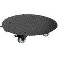 WAGNER design yourself Pflanzenroller ALASKA I diverse Größen & Rollen I für Außenbereich + Innenbereich I rund & eckig I aus Aluminium Riffelblech & Noppenblech I silber eloxiert & schwarz beschichtet I Tragkraft 150 kg - Made in DE schwarz 38 cm x 38 cm x 7.5 cm