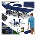KESSER Campingbett Feldbett Klappbar Klappbett Campingliege inkl. Tragetasche + Seitentasche Stabiles Feldbett 250kg Belastbar Metallrohr 600D Oxfordgewebe Tragbar Liege Reise Bequem