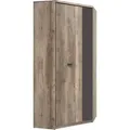 Schrank Abel Mit 2 Türen, Holzoptik Und Grau, 205cm