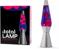 I-TOTAL® Lavalampe Magie Lavaspektakel: Einzigartiges Lila Rose Silber Spaceship