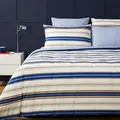 Tommy Hilfiger Mako Satin Bettwäsche Landscape ocean 200x200 cm + 2x 80x80 cm - blau
