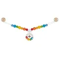 Gollnest & Kiesel Kinderwagenkette Goki Wagenkette Kinderwagenkette Regenbogen Kinderwagen 65261 Neu (1-tlg), mit Glöckchen bunt