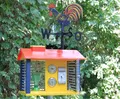 Wetterwarte Instrumenten und Wetterhahn Wetterstation drinnen u. draußen