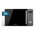 Cecotec Mikrowelle mit Grill Proclean 5010 Flatbed Edelstahl Mikrowelle 20 l, 700 W, 5 Stufen, 800 W Halogengrill, 8 automatische Programme, LED-Display und 3DWave-Technologie für optimales Garen