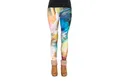 cosey Leggings Festival Leggings mit buntem Allover-Print, 2 Größen (XS–S & M–L) (36/M bis 40/L) Galaxy Rainbow