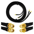 Rangeful SMA Male to SMA Female 10m Twin Coaxial Cable??? HF240 (LMR240 equivalent) HF240T-SM-SF-10 (Antennenkabel) (HF240T-SM-SF-10)