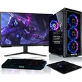 BEASTCOM Q5 | Pro Gaming PC | Intel i5-13400F 10X 4,60GHz 16-Threads | NVIDIA RTX 4060 8GB | 32GB RAM | 1TB NVMe SSD | 27" LED Monitor + Tastatur-S...