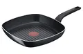 Tefal Easy Cook & Clean Grillpfanne 26x26 cm, Antihaftbeschichtung, langlebige Steak Pfanne, Thermo-Signal bei idealer Brattemperatur, NICHT induktionsgeeignet, Made in France, B5554032