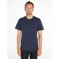 Tommy Jeans T-Shirt TJM ESSENTIAL SOLID mit Rundhalsausschnitt und dezenter Logo-Flag blau XL (52)