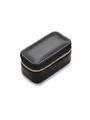 GLANZSTÜCKE MÜNCHEN Damen Schmuck Reisetäschchen Kunstleder schwarz 8,5 x 4,5 x 4,0 cm - Schmucketui für Reise
