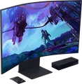 Samsung Odyssey Ark S55CG970NU G97NC Series QLED-Monitor Smart Gaming Curved 138 cm 55" 3840 x 2160 4K @ 165 Hz VA 600 cd/m² 1000000:1 Quantum HDR 32x 1 ms 3xHDMI DisplayPort Lautsprecher Schwarz (LS55CG970NUXEN)