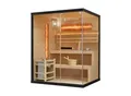Artsauna Saunakabine Vantaa 150 mit Salzstein - Indoor Sauna für 3 Personen, 4,5 kW Ofen, Glasfront