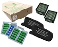 Super-Spar-Set, 30 Staubsaugerbeutel, 2 Hygienefeinfilter, 2 Geruchsfilter plus 30 Duftstäbchen geeignet für Ihren Vorwerk Kobold 130/131