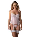 Obsessive Alissium Dessous set, Weiß, XL/XXL
