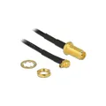 88936 - Antennenkabel RP-SMA Buchse zum Einbau > MMCX 90° Stecker, 320 mm