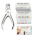 KBNIAN 200 Stück Lochkarten Kinder Bonuskarte Incentive Loyalty Belohnungskarte mit Lochzange, Treuekarten Anreiz Karten Stanzkarten für Schule, Familie, Geschäft—5cm*8.8cm