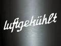 Plott Aufkleber Luftgekühlt Sticker Autoaufkleber Shocker Tuning Fun Gag