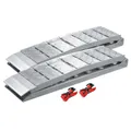 Wiltec 2X Auffahrrampe 228 cm 1360 kg für Quad ATV Motorrad, Aluminium Auffahrschiene faltbar, Verladerampe rutschsicher