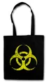 Urban Backwoods Beuteltasche Black Biohazard Vintage Symbol Stofftasche Goth TBBT Cyber Hardcore (1-tlg), Logo Gothic Punk Rock