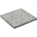 Terrassenplatte "Waschbeton", Beton, Kanten: scharfkantig - weiss