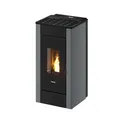 FREEPOINT Pelletofen "Sharp 7", 7 kW, Stahl, titanium - silberfarben