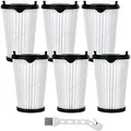 Rebirthcare 6 Stück Filter für AEG Ergorapido Akkustaubsauger Zubehör AEF150 CX7 Flexibility Animal Ersatzfilter für alle CX7-2 & QX8 Animal X Power CX7-2-45an CX7-2-i360 CX7-2-s360