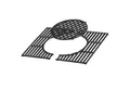 BBQ-Toro Grillrost Gusseisen Grillrost System 52 x 44 cm, Rost-in-Rost Gussrost Grill, Ideal für scharfes und schnelles Anbraten