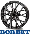 4x Borbet BY 8,0X18 5/112 ET44 Titan Polished matt