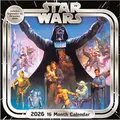 Pyramid - STAR WARS 2026 – Broschürenkalender 30×30 cm mit Darth Vader, Luke Skywalker, Yoda & Millennium Falcon – Wandkalender für Jedi, Sith & Sci-Fi-Fans