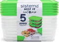 Sistema Plastics Sistema 59165 - Container - Rechteckig - 0,87 l - Grün - Transparent - Kunststoff - Neuseeland