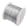 BENECREAT 2mm Aluminiumdraht 30m Lang(100 Füße) Eloxiert Schmuck Handwerk machen Friesen Floral farbigen Aluminium Craft Draht - Silber