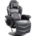 HOMCOM Relaxsessel mit Massagefunktion Elektrisch TV-Sessel mit Liegefunktion - Schwarz