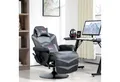 HOMCOM Massagesessel mit Massagefunktion, mit hohe Rückenlehn und Kissen (Fernsehsessel, 1-St., Relaxsessel), für Wohnzimmer, Schwarz+Grau