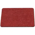 ANRO Fußmatte Türvorleger Schmutzfangmatte POET, eckig, Höhe: 5 mm, Kräuselig Größe 40x60cm rot 40 cm x 60 cm x 5 mm
