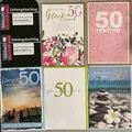 50.Geburtstag - 25 Glückwunschkarten im Sortiment - UVP ca. € 62,50 - 5 Dekore á