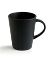 Home4You Becher BAILO, Kaffeebecher, Schwarz, 440 ml, Steingut