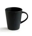 Kaffeetasse Teetasse Tasse Kaffeebecher Steingut schwarz  Ø 8 cm