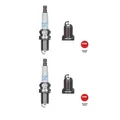 2x NGK 4292 Zündkerze für Mercedes-Benz W202 S202 W203 S203 CL203 W210 S210 W211