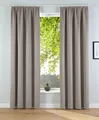 Otto Home Verdunkelungsvorhang "Solana, Gardinen mit Kräuselband, Vorhänge, Wohnzimmer, modern" Gr. 1, beige (sand), 145cm, Kräuselband, 140cm