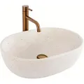 Aufsatzwaschbecken Rea Amelia Sandy Beige - Beige