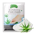 P-Beauty Fußmaske Aloe | Ecfolierendes Fußpeeling | Anti Hornhaut Socken | zur Entfernung von raue Haut, Hühneraugen & Risse | Intensive Fußpflege | für seidige Füße | 1 Paar