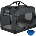 CADOCA Tiertransportbox XL + Napf Transporttasche Hundebox Hundetransportbox