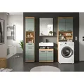 Mid.you Badezimmer, Salbeigrün, Kunststoff, 4-teilig, 7 Fächer, 1 Schublade(n) Schubladen, 180 cm, FSC Mix, Badezimmer, Badmöbelsets & Badmöbelserien, Badmöbel-Sets