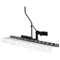 vidaXL Vertikutierer, Rasenlüfter für Aufsitzmäher Rasentraktor, Entmooser Rasenkamm mit 109cm Arbeitsbreite, Rasenstriegel Rasenbelüfter